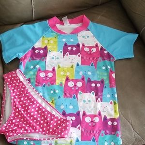 Cat Rashguard Tankini